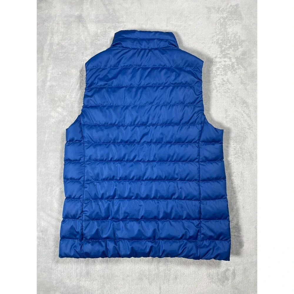 REI Co-op Down Puffer Vest Kids Medium 10-12 Blue Packable Lightweight